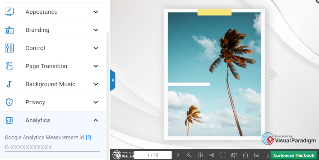 Advanced analytics feature are provided in the online flipbook.