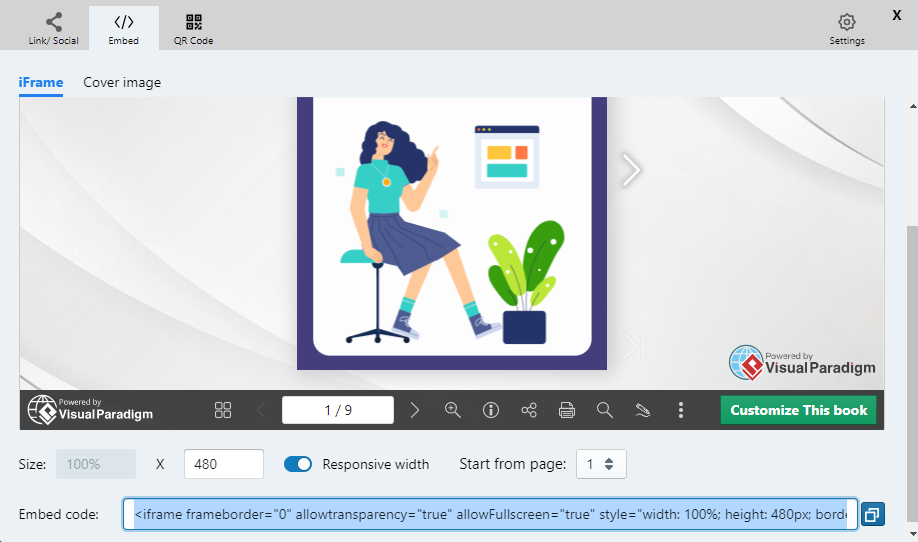 Share your flipbook with others or embed the flipbook into other websites.