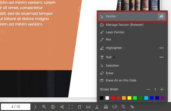 We can choose to show or hide the annotation.