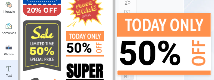 Pre-made call to action design are provided in the tool for you to add easily.