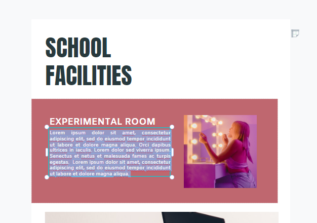 Sometimes demo text are listed in the flipbook template, just feel free to edit it according to your needs.