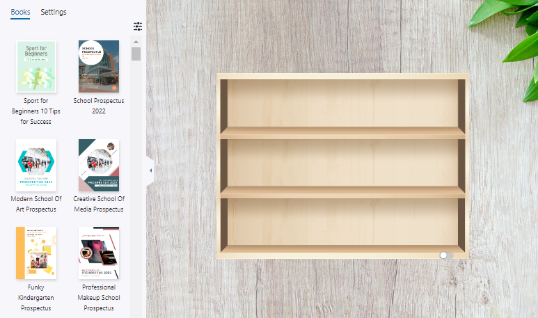You can use a digital bookshelf to shore your flipbook and share them together to others.