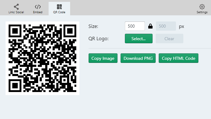 Share your flipbook with QR code.